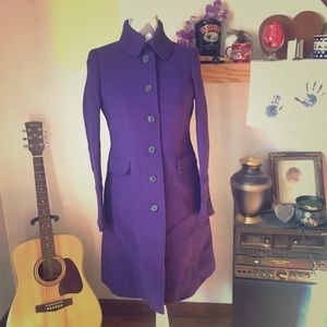 Purple Fitted Peacoat 💦☔️💧